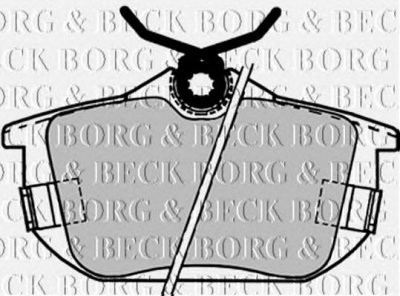 BORG & BECK bbp1488 -  Комплект тормозных колодок, дисковый тормоз